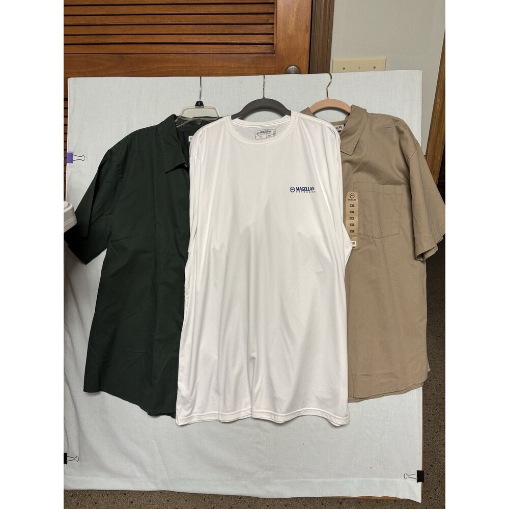 Magellan Lot Of 3 2XL Shirts. 2 Button Down/1 Casting Crew